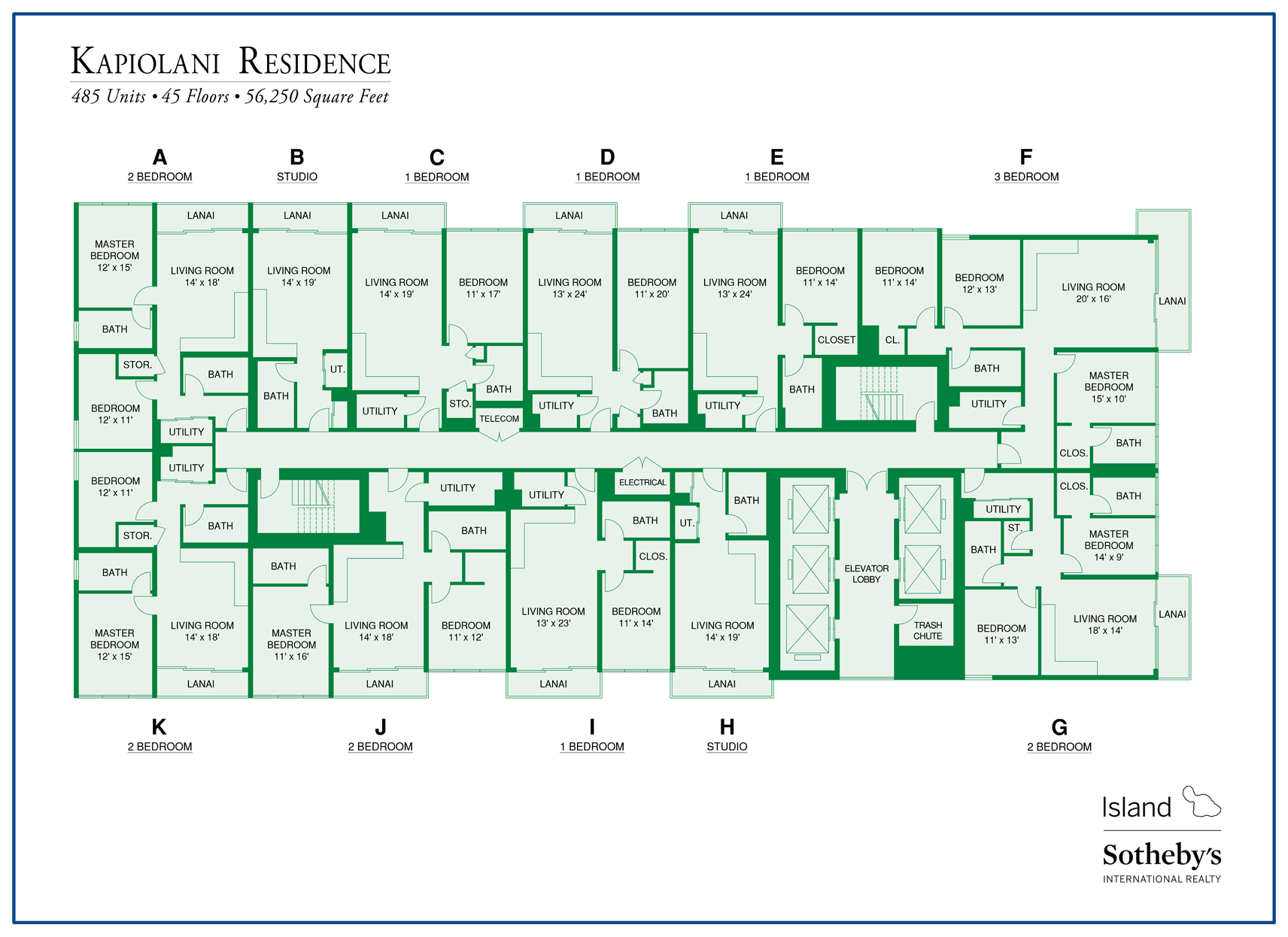 Kapiolani Residence Map Condo